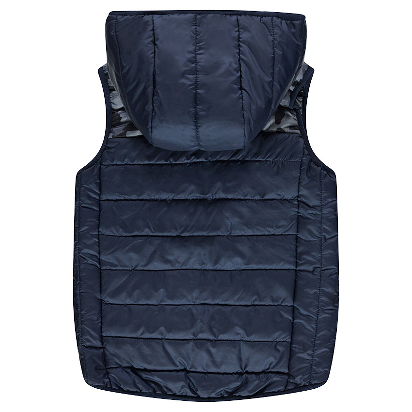 Doudoune sans manches matelassée avec motif army placé 