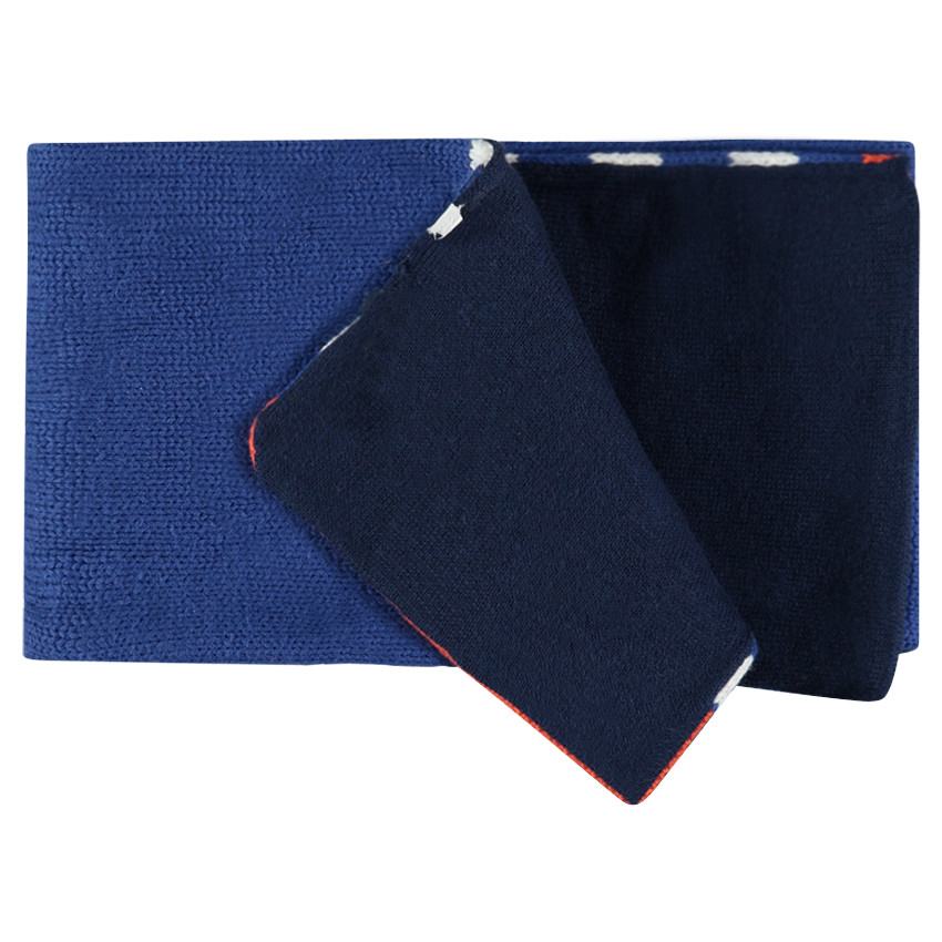 Ensemble bonnet et écharpe avec fusée brodée 