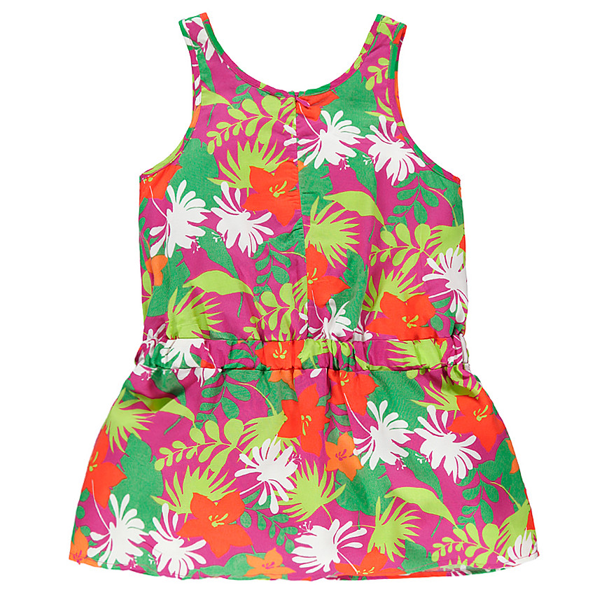 Junior - Tunique sans manches imprimé fleurs 