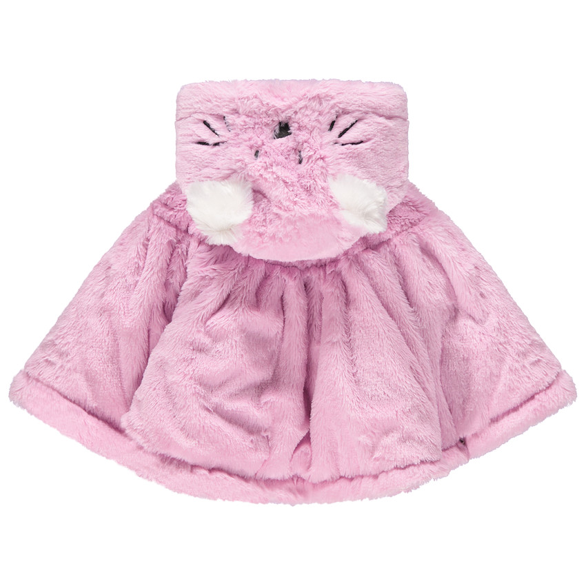 Cape à capuche en sherpa doublée jersey  