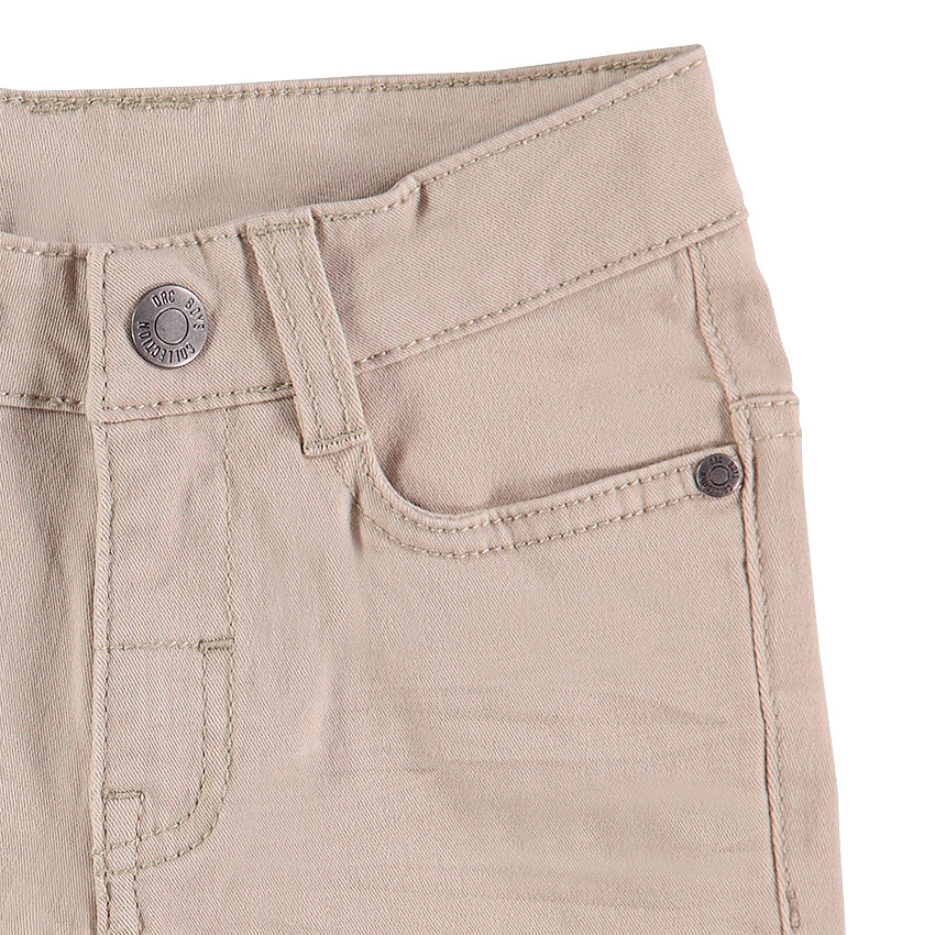 Junior - Pantalon en twill uni effet crinkle 