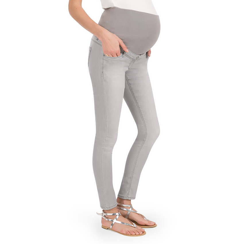 Jeans de grossesse coupe slim effet used 