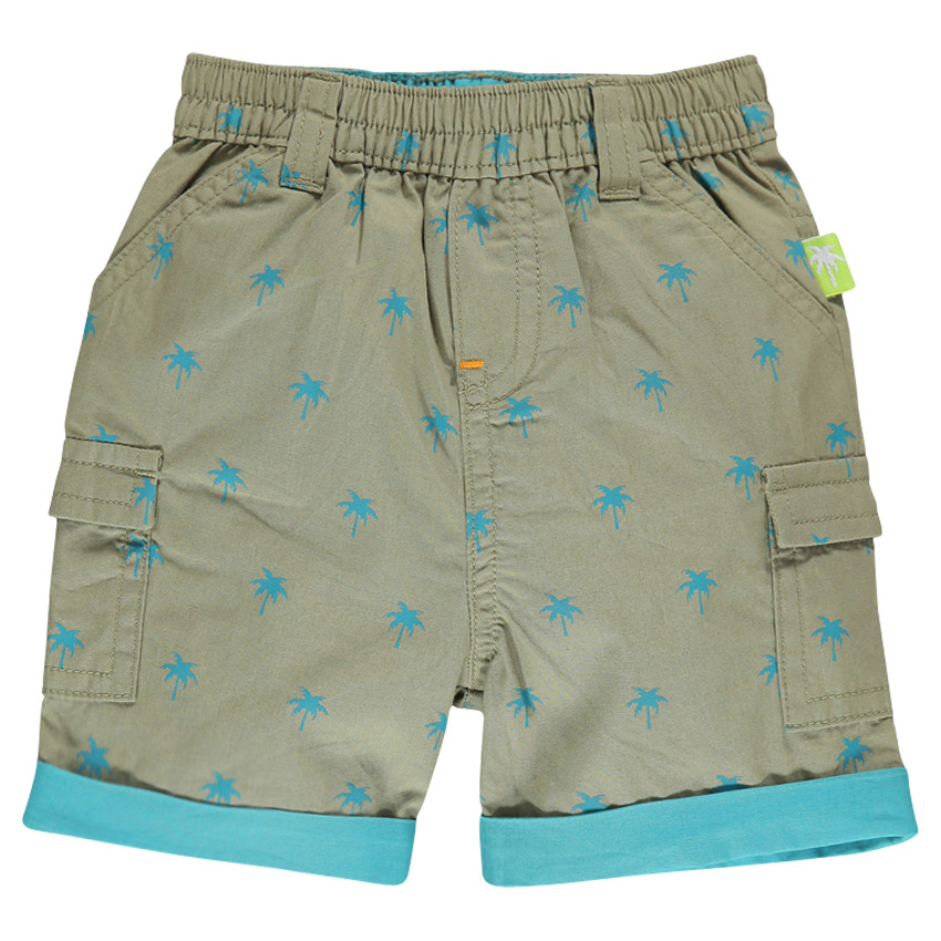 Bermuda avec palmiers impirmés all-over 