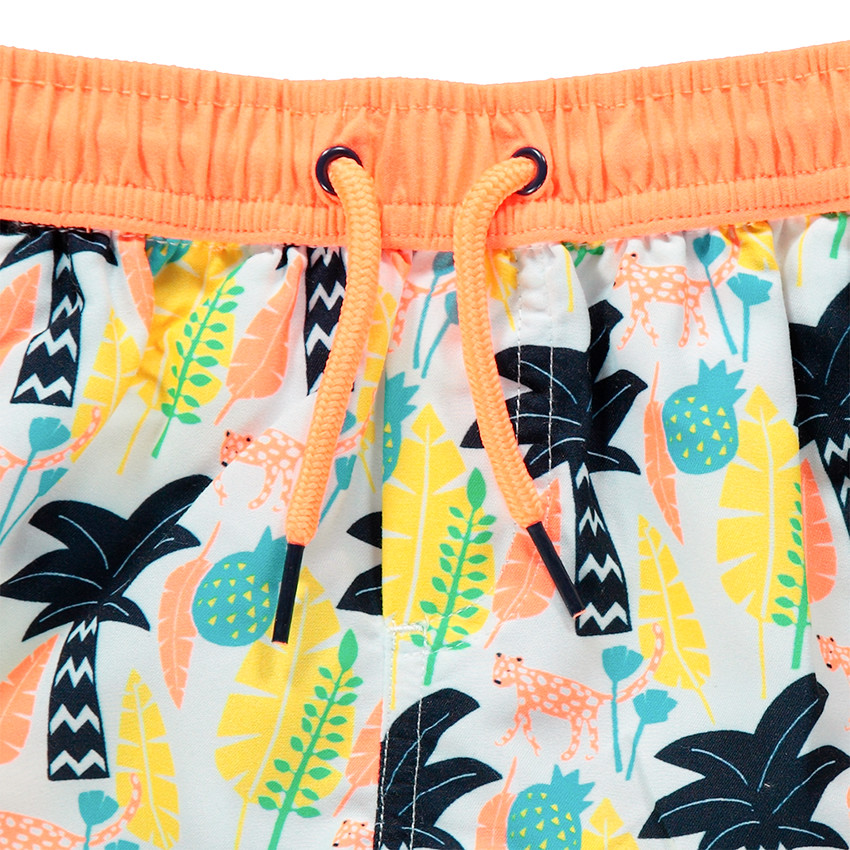 Short de bain avec palmiers printés all-over 