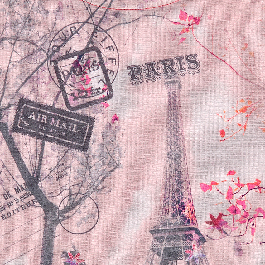 Tee-shirt manches courtes forme boîte avec sublimation sur le devant 