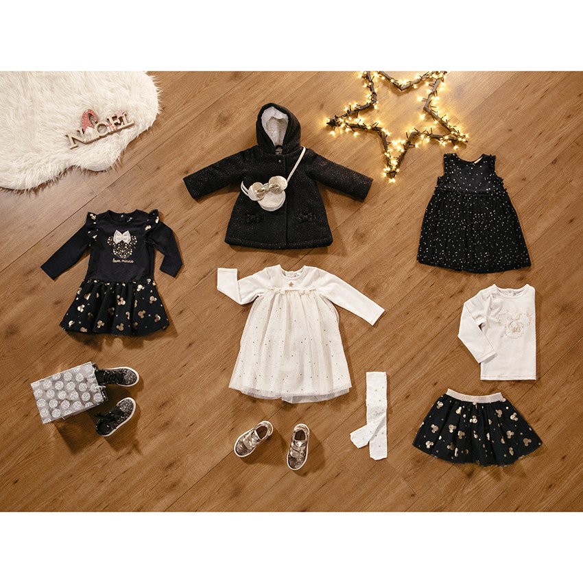 Manteau en drap de laine doublé sherpa à noeuds 