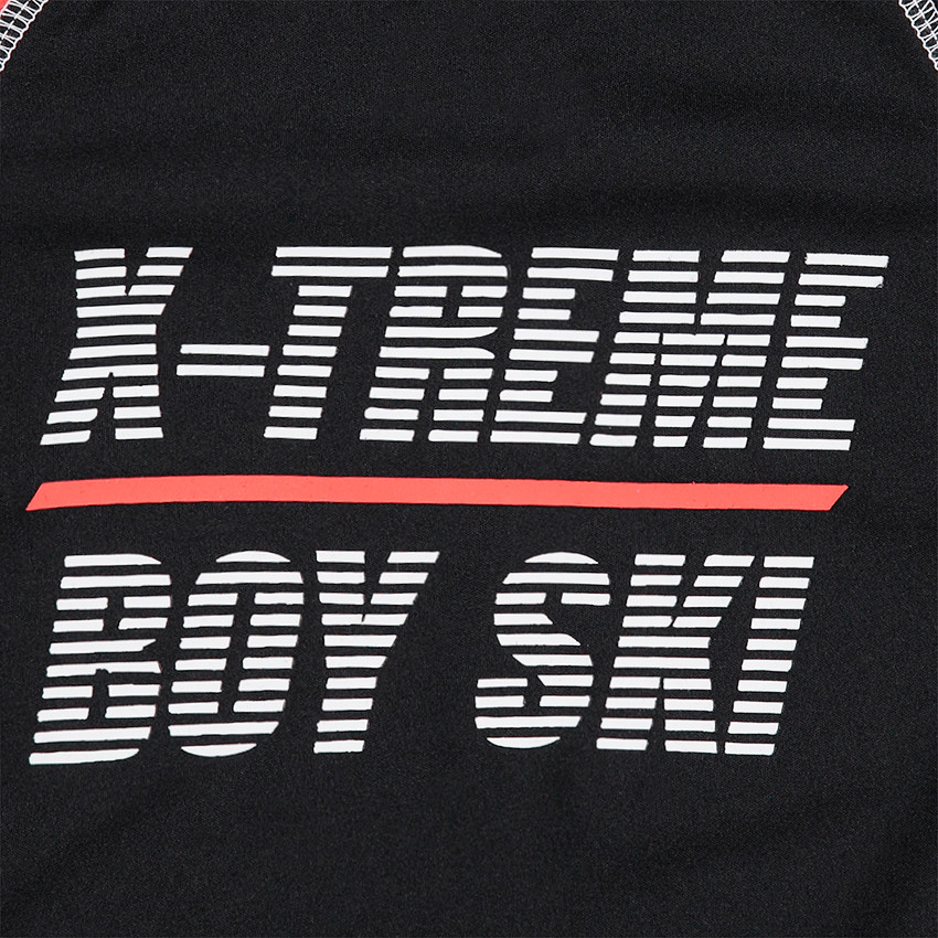 Junior - Tee-shirt manches longues technique avec bandes contrastées 