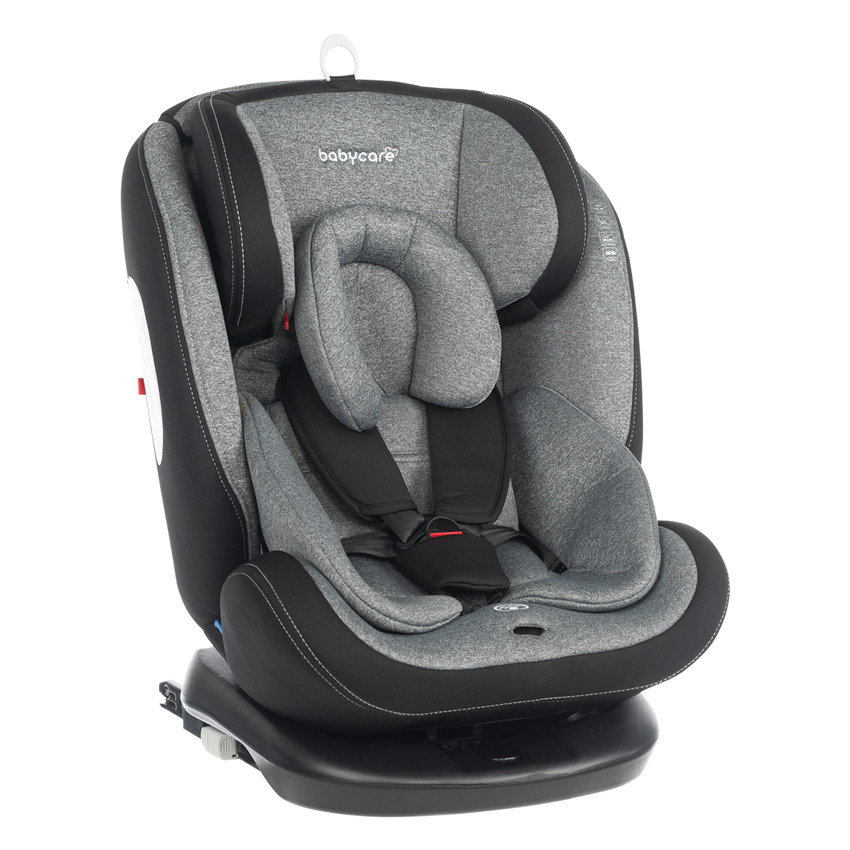 Siège-auto isofix groupe 0+/1/2/3 - Noir/gris 