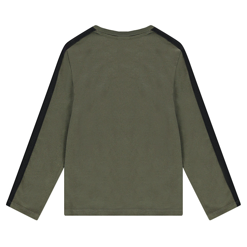 Tee-shirt manches longues en jersey lourd et Smiley en sequins magiques 