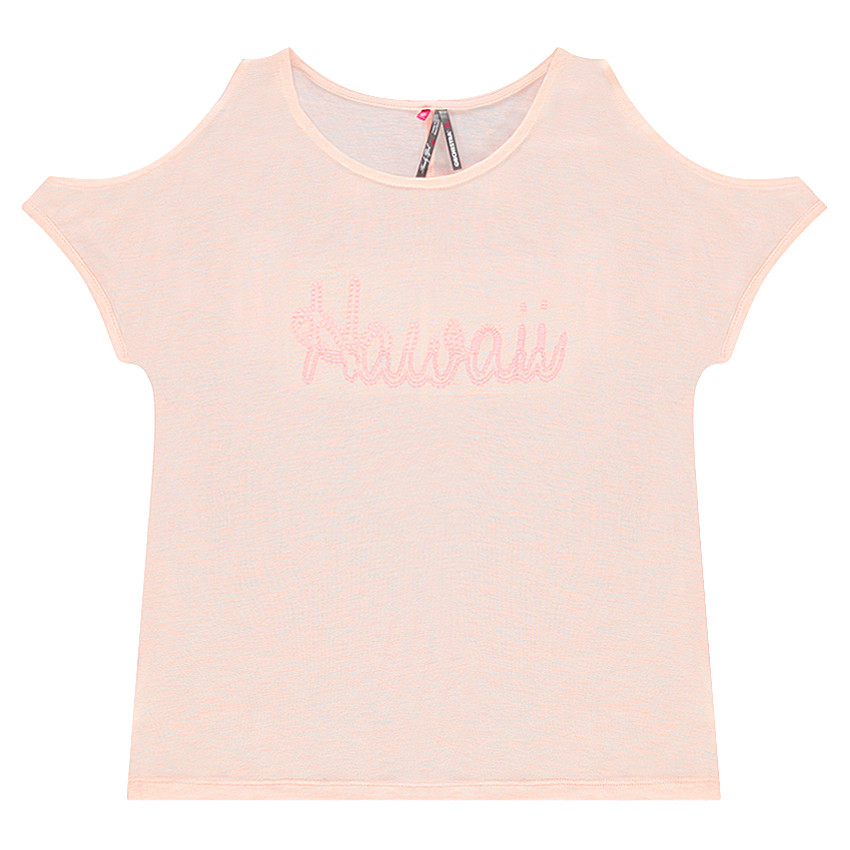 Junior - Tee-shirt manche courtes à épaules ajourées 