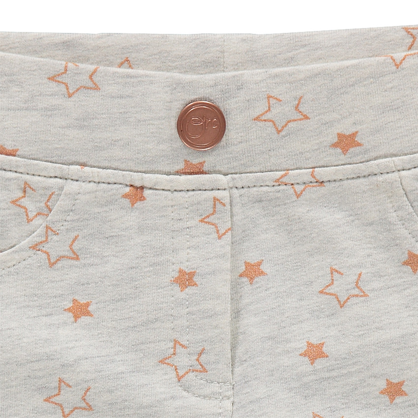 Jegging en molleton imprimé all-over 