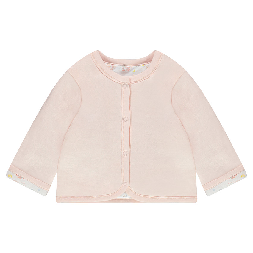 Gilet pressionné réversible imprimé/uni 