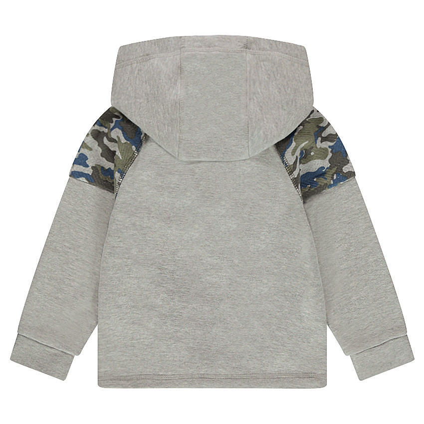 Sweat à capuche en molleton avec motif army et poche 