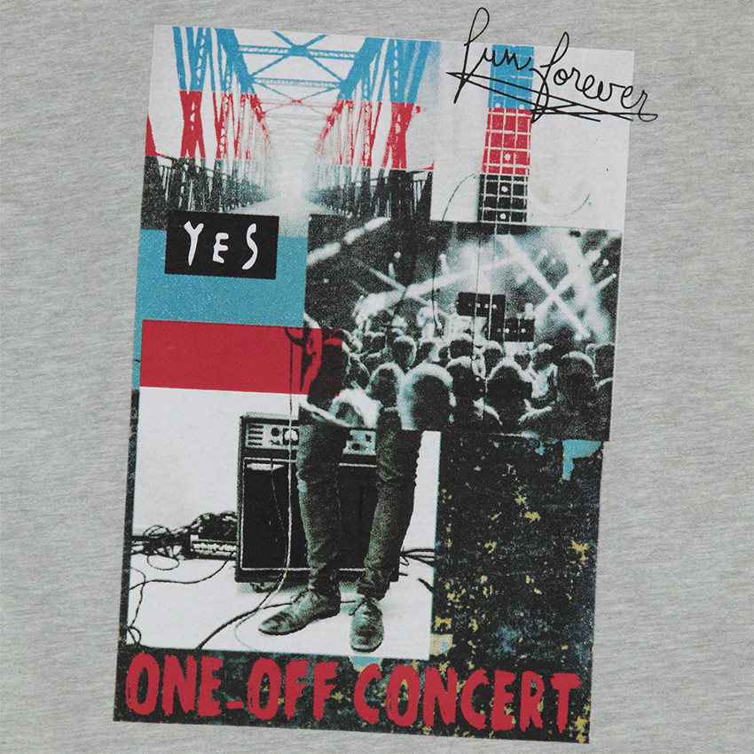 Junior - Tee-shirt manches longues en jersey avec print fantaisie sur le devant 