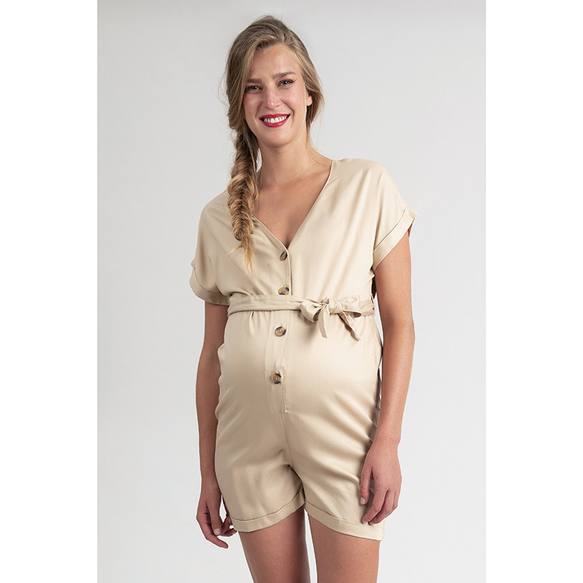 Combishort de grossesse à boutons 