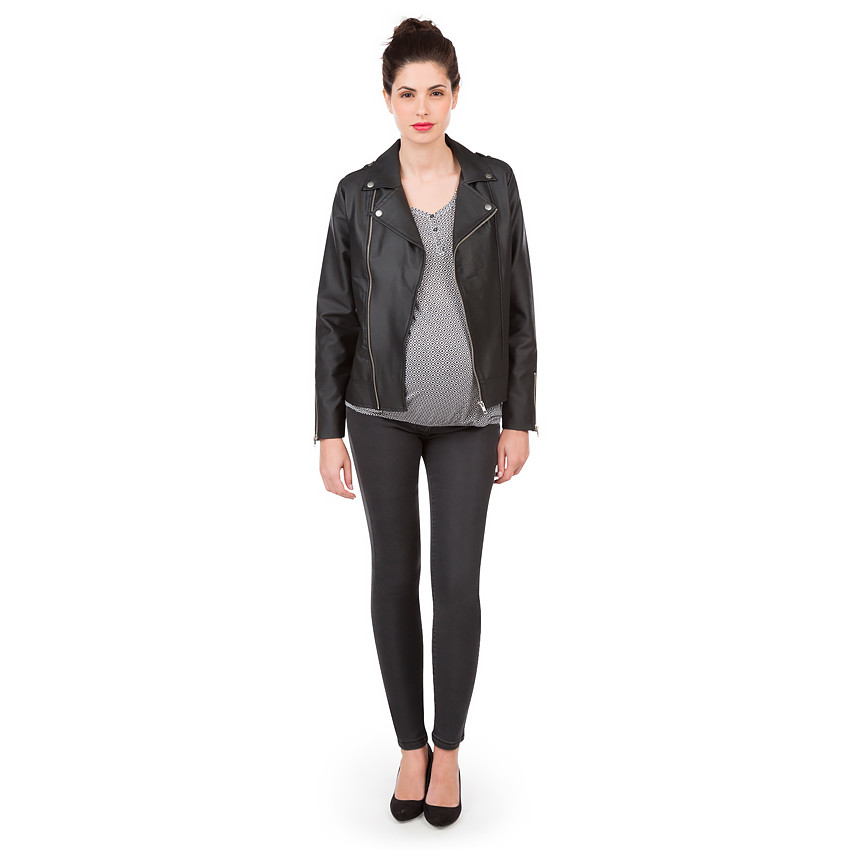 Perfecto de grossesse en simili cuir 