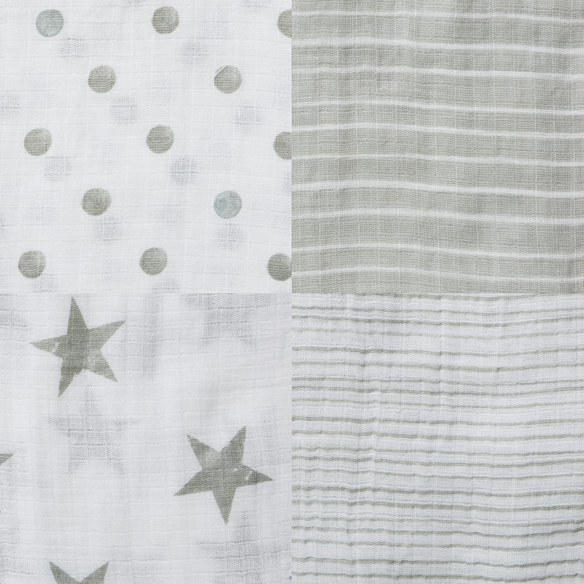 Lot de 5 petits langes aden by aden+anais® - Dusty 