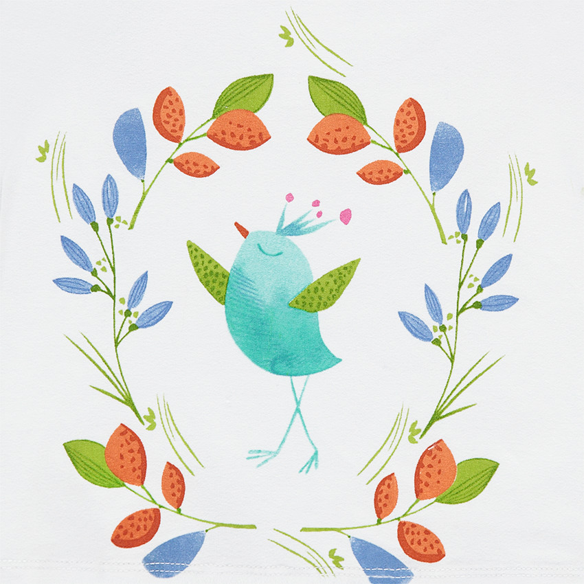 Tee-shirt manches longues en jersey avec print coloré 