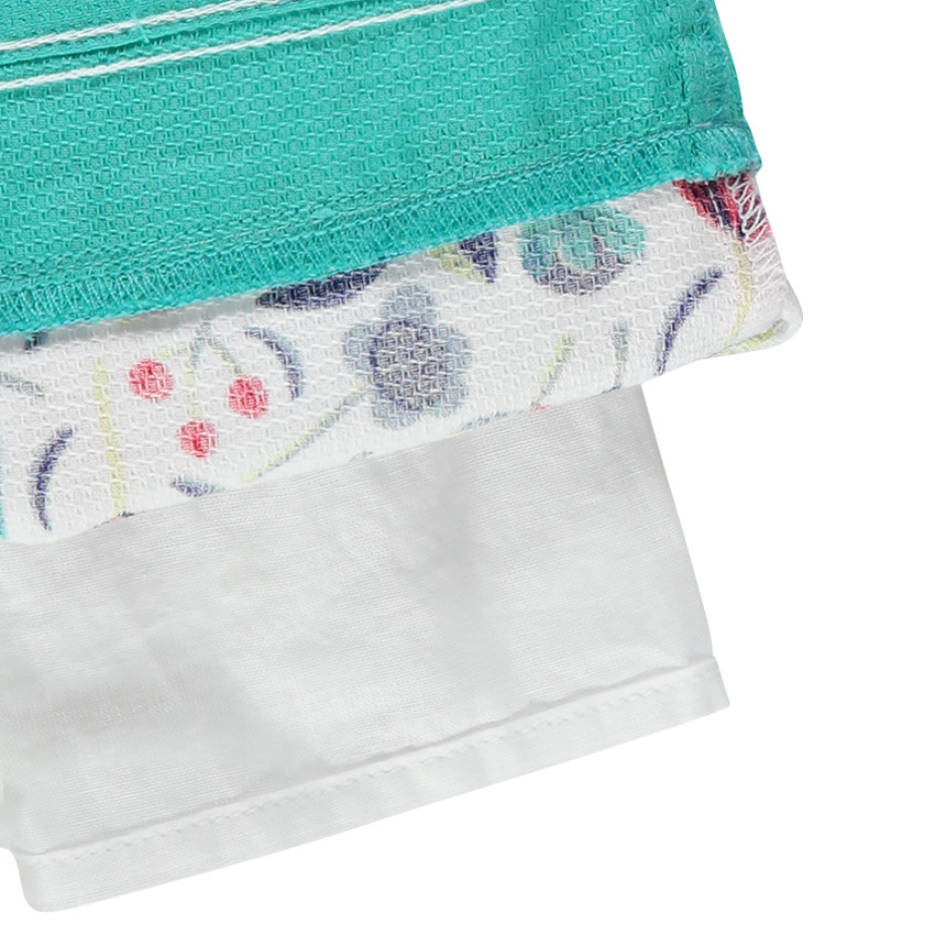 Robe manches courtes imprimée fantaisie 