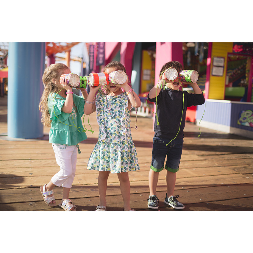 Tee-shirt court en jersey volanté avec inscription printée 