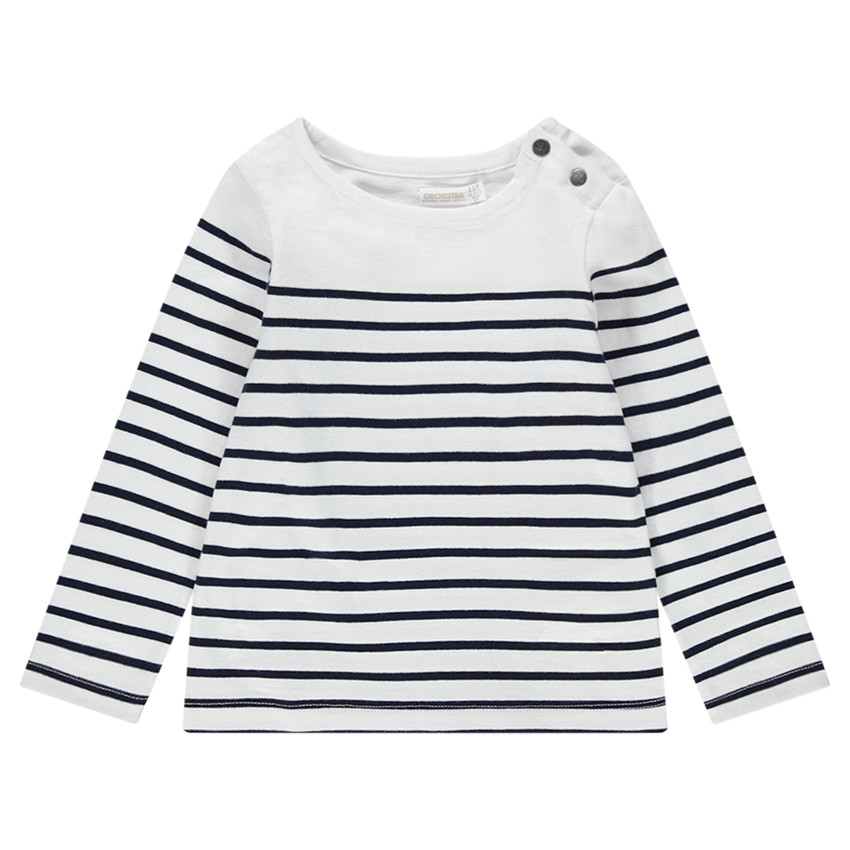 Marinière en jersey avec rayures contrastées  