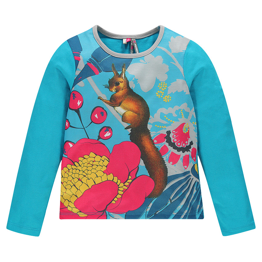 Tee-shirt manches longues print sublimation écureuil  