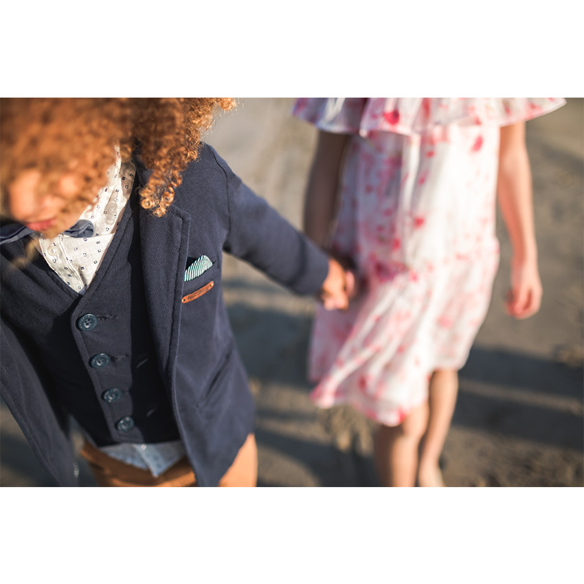 Blazer en jersey avec poche passepoilée fantaisie 