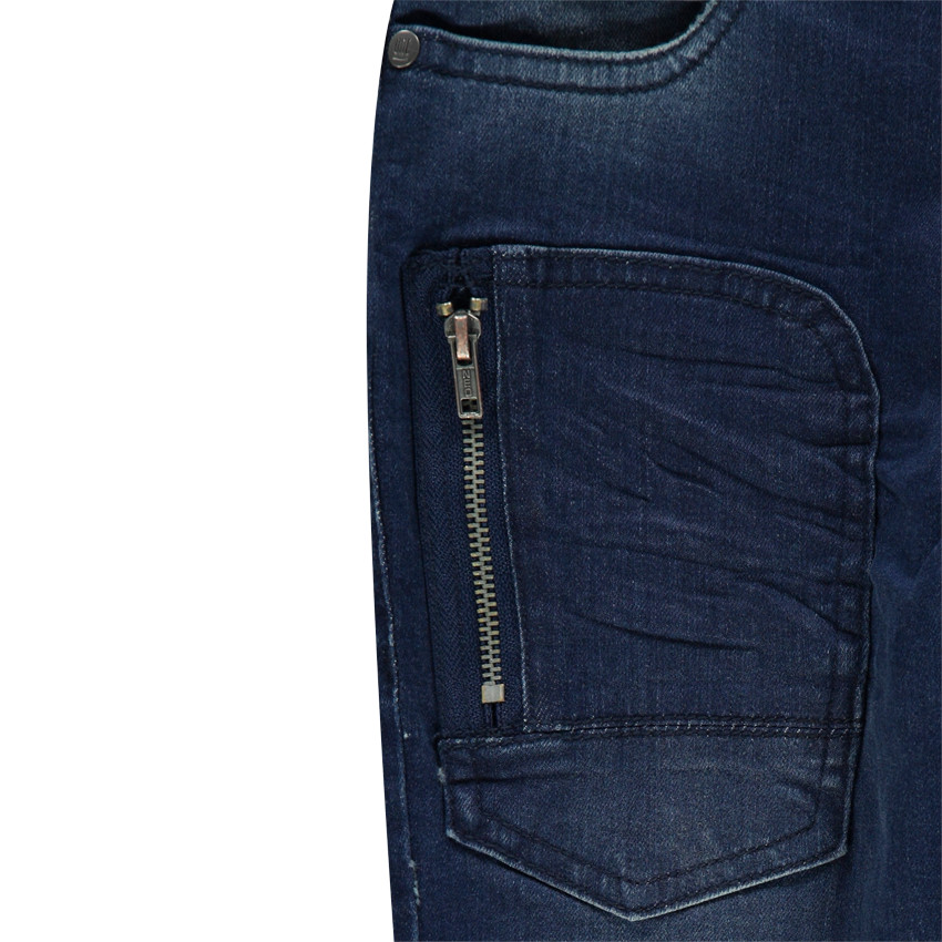 Junior - Jeans effet used avec poche zippée 