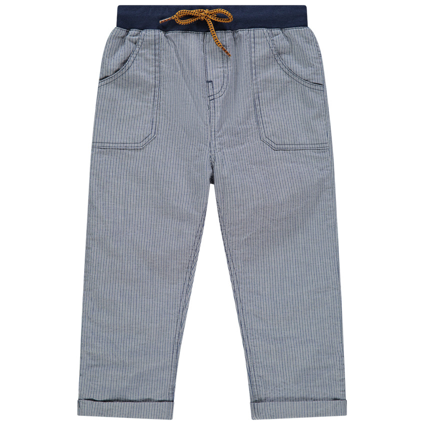 Pantalon doublé jersey à rayures 