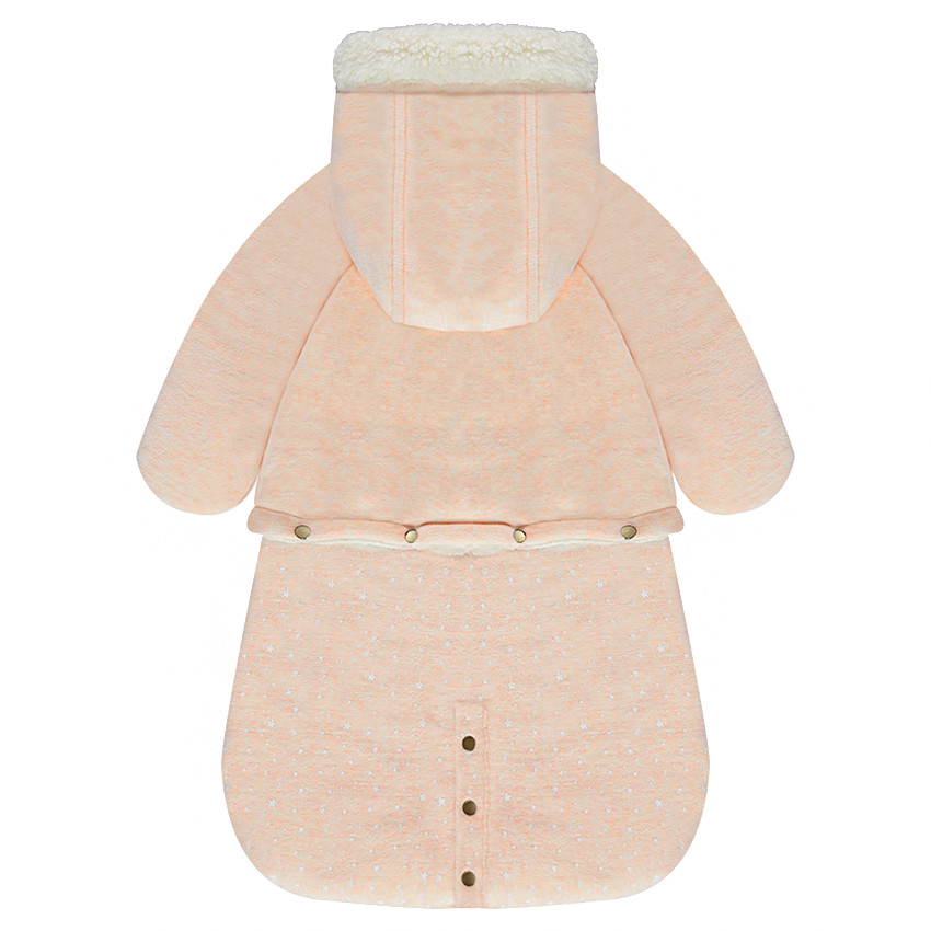 Combi-pilote nid d'ange en velours doublée sherpa Smiley  