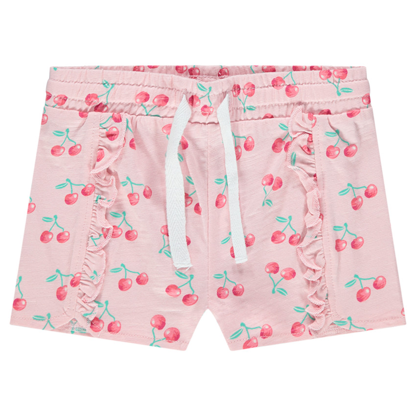 Short en coton à imprimé fantaisie all-over 