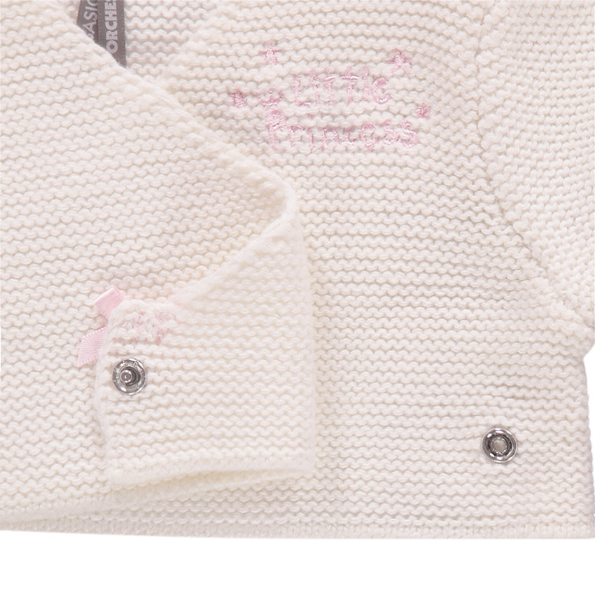 Ensemble combinaison et boléro en tricot avec détails brodés 