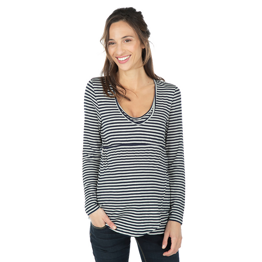 Tunique de grossesse et d'allaitement imprimée all-over 