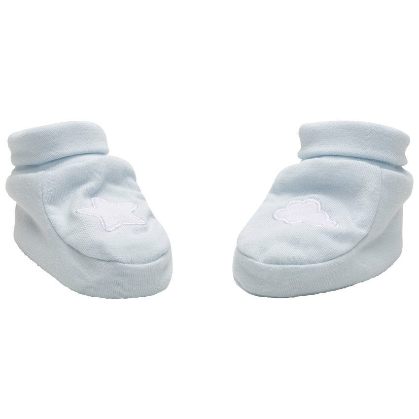 Chaussons en jersey à motifs brodés 