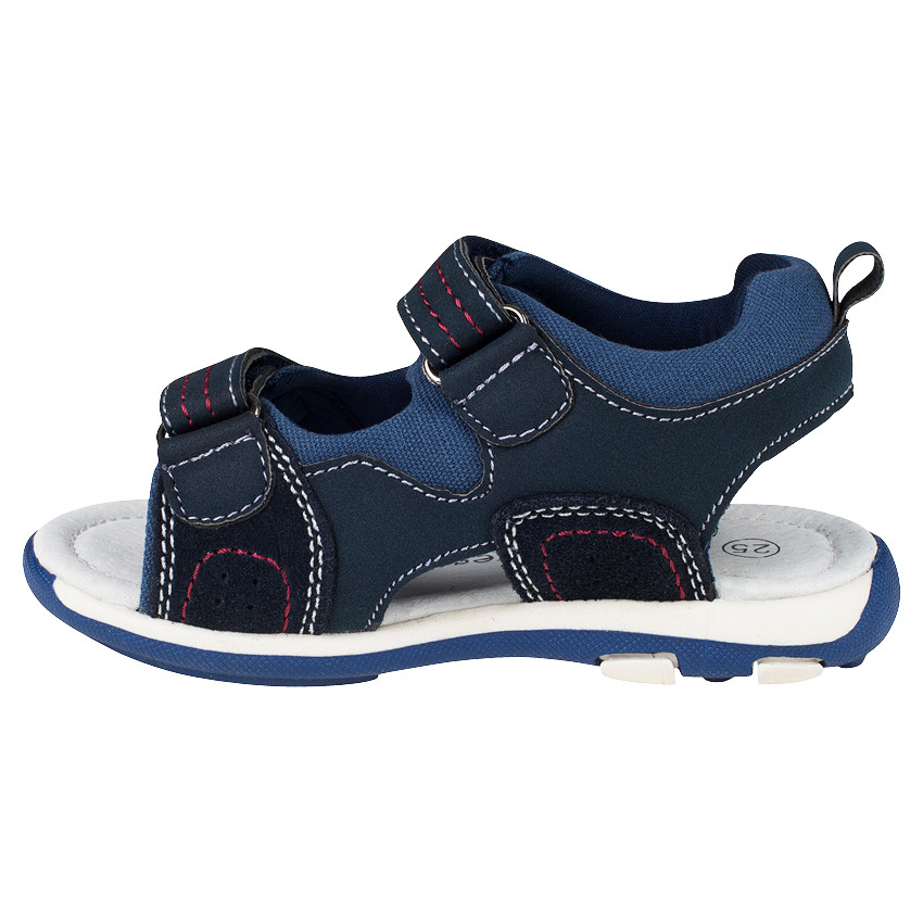 Nu-pieds bi-matière à scratchs  