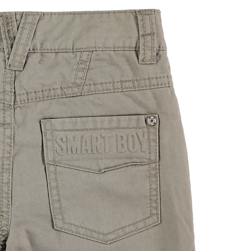 Pantalon en twill uni doublé micropolaire 