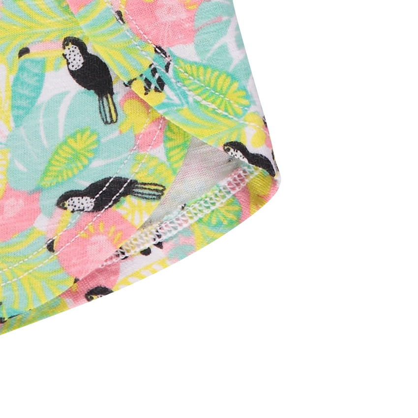 Short en jersey avec découpes et imprimé all-over 