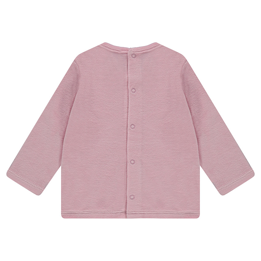 Pyjama en velours avec oiseau printé 