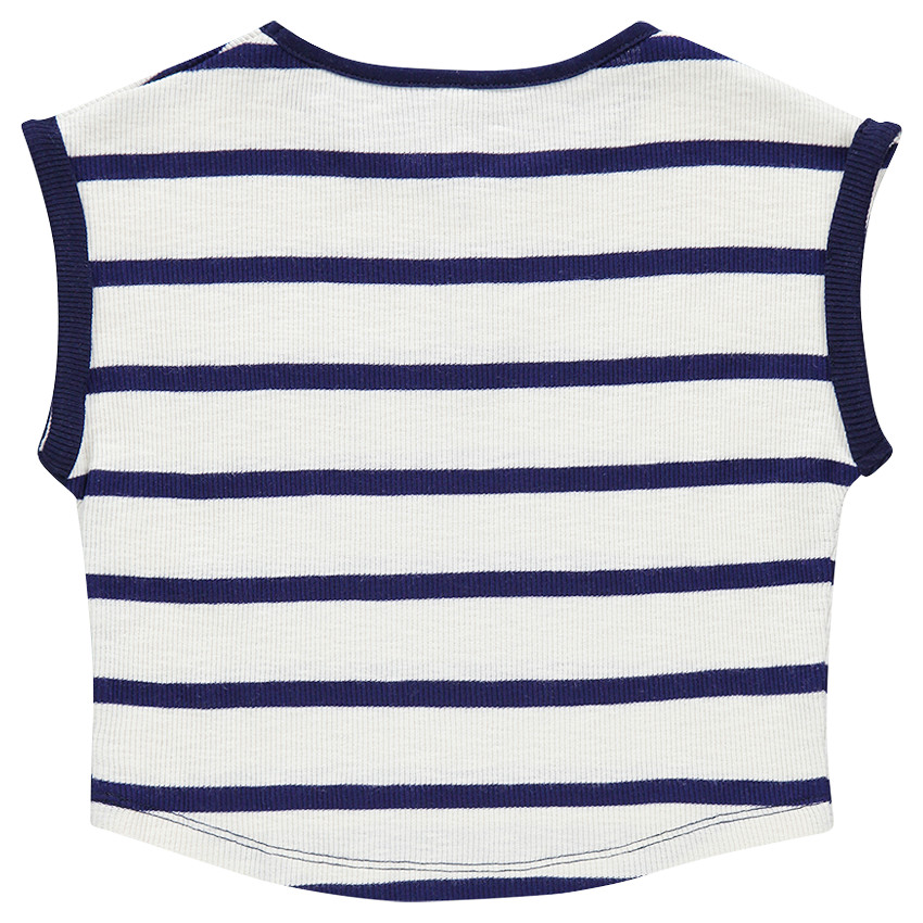 Junior - Tee-shirt court manches courtes côtelé 