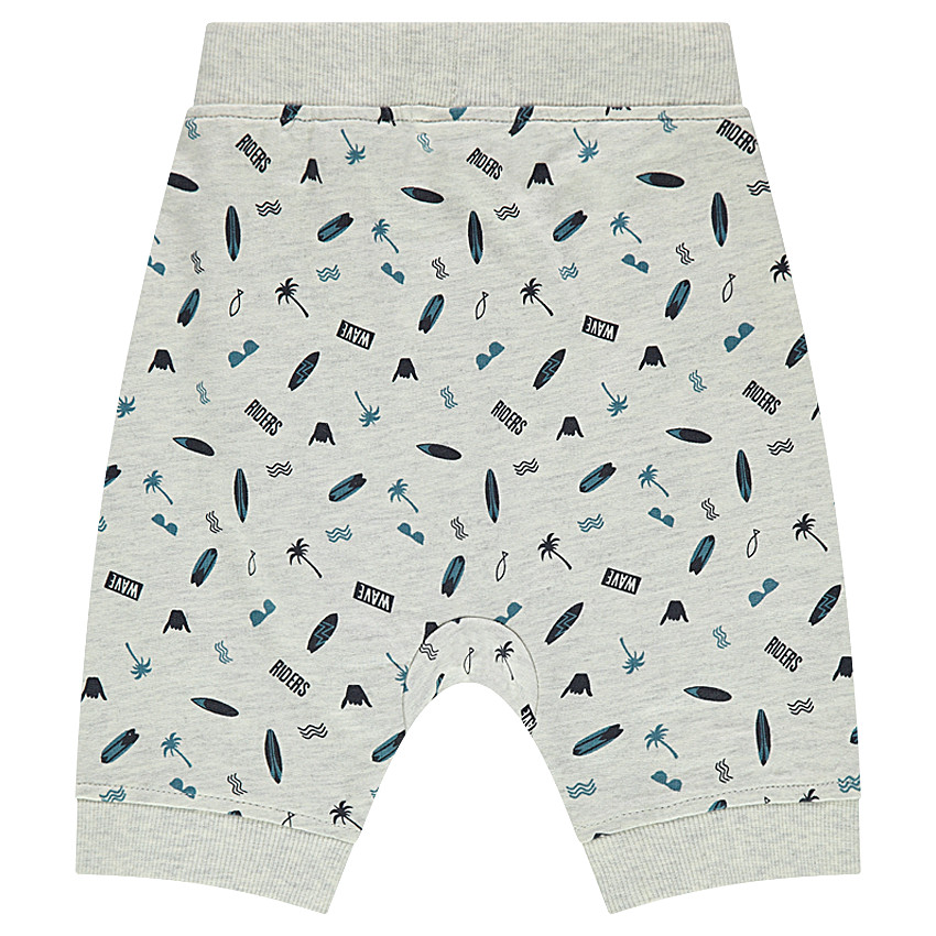 Bermuda en molleton imprimé all-over 