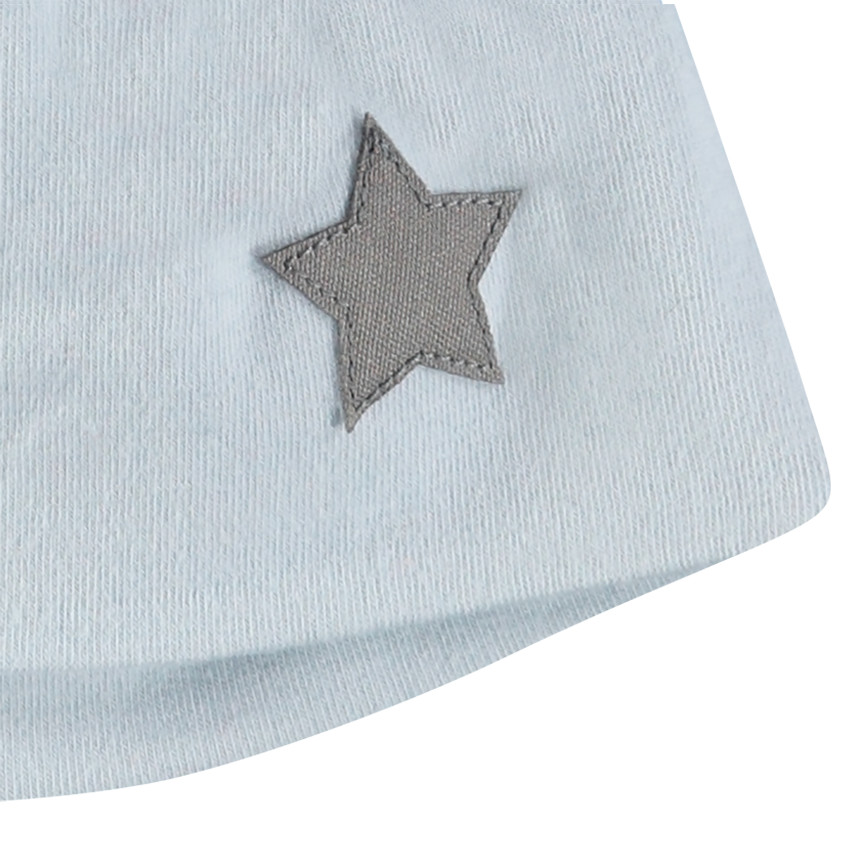 Bonnet en jersey avec petite étoile patchée 