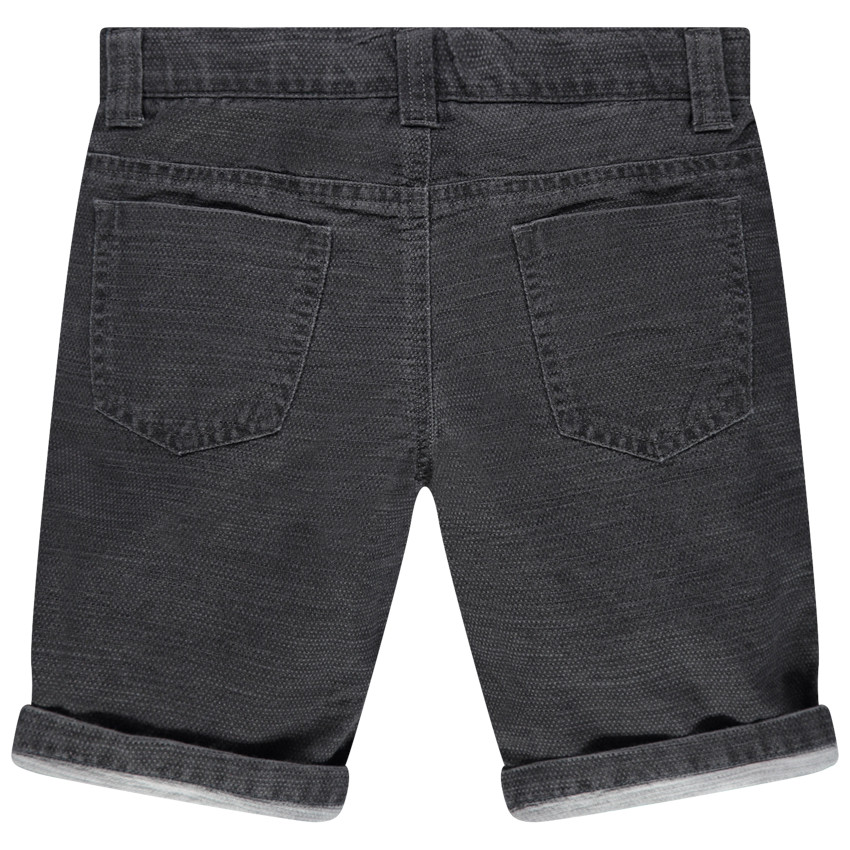 Bermuda surteint en maille à bandes appliquées 