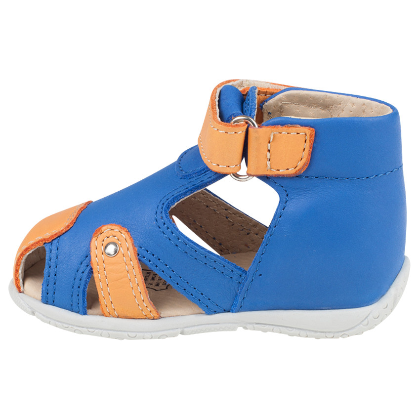 Salomés bicolores en cuir 