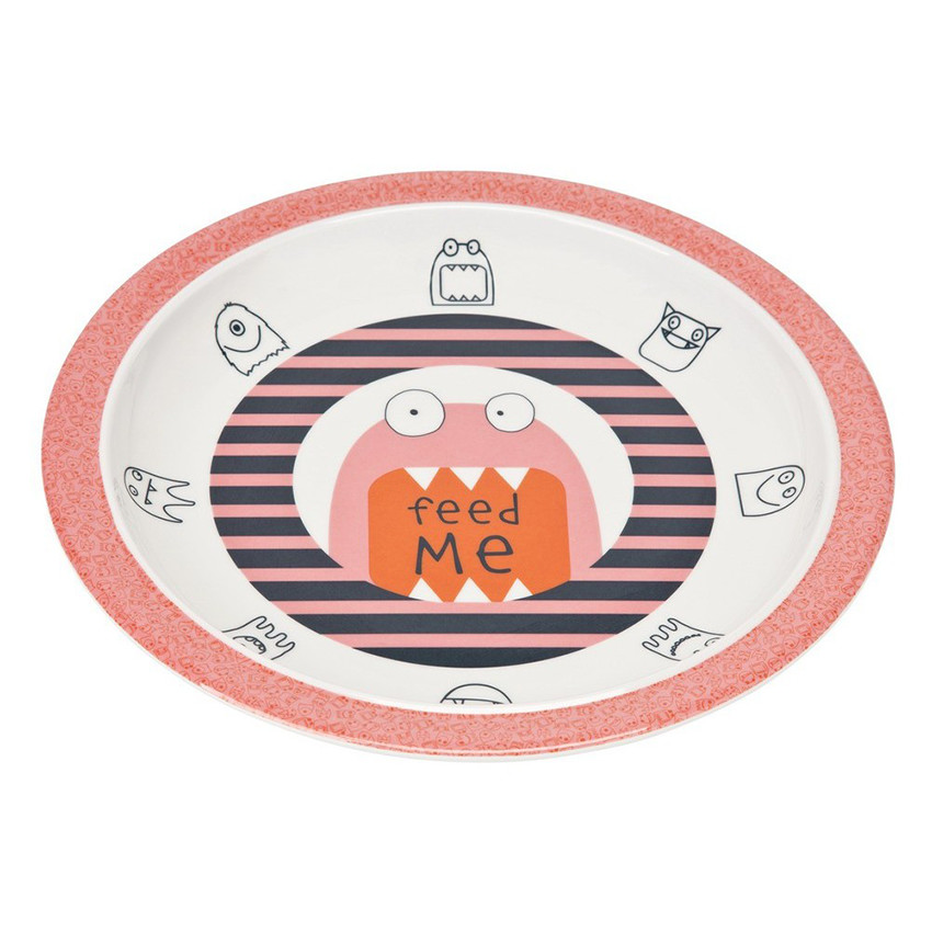 Assiette mélamine/silicone Little Monsters - Mad Mabel  