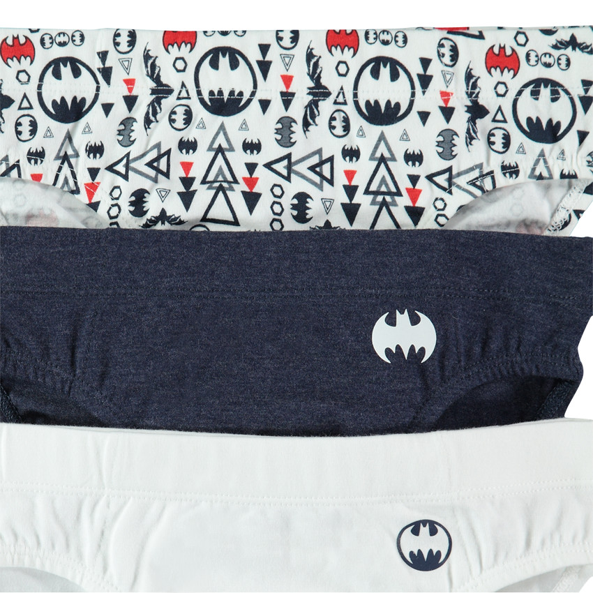 Junior - Lot de 3 slips en coton BATMAN 