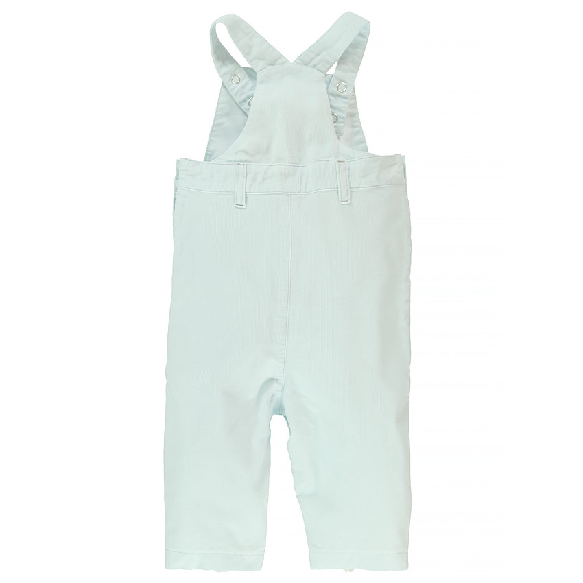  Salopette en velours milleraies avec étoile brodée  