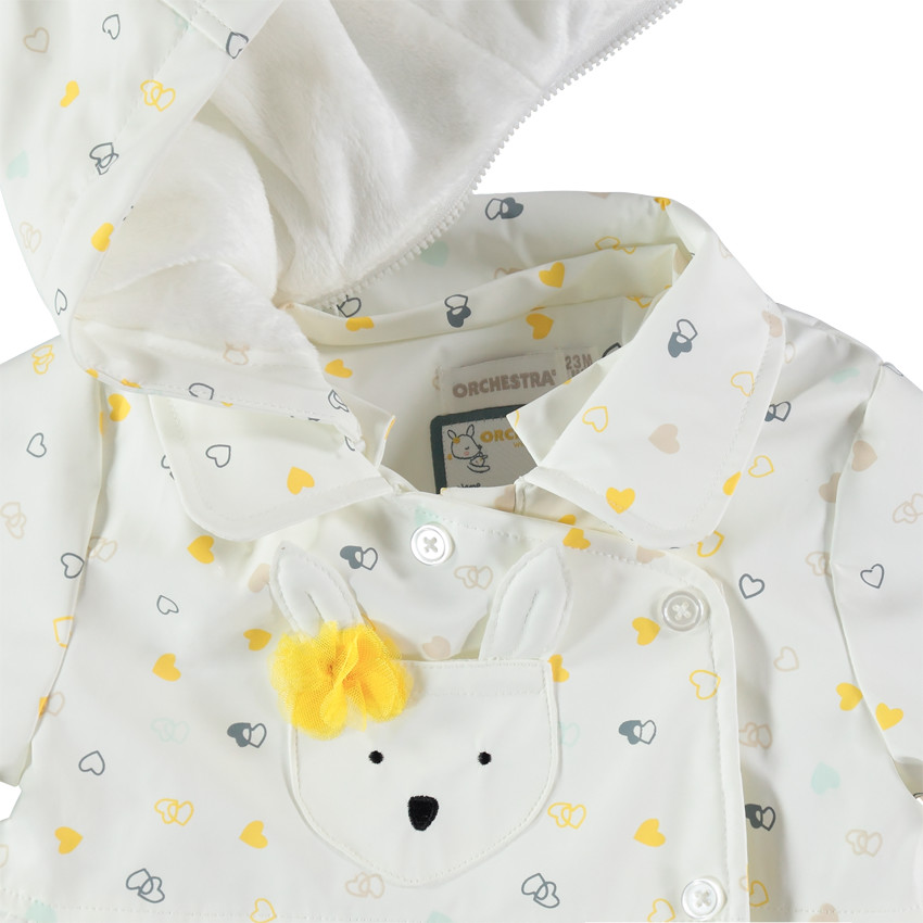 Coupe-vent imprimé all-over doublé sherpa 