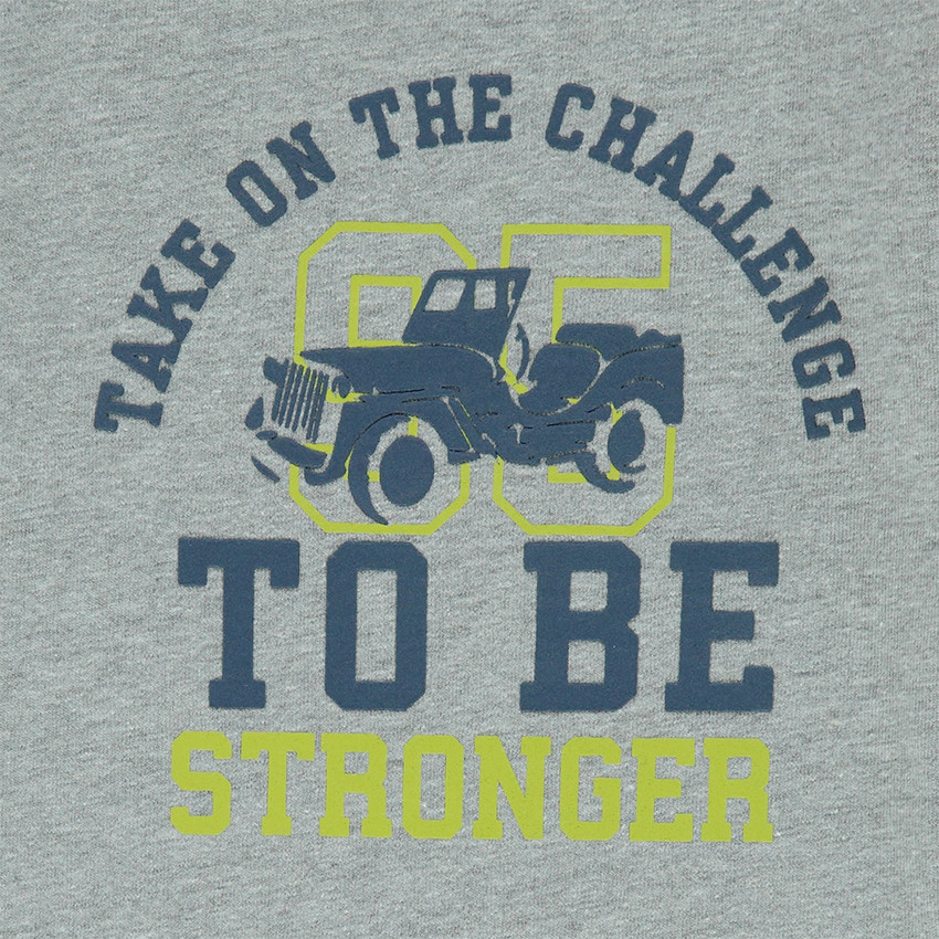 Tee-shirt manches longues motif army avec print sur le devant 