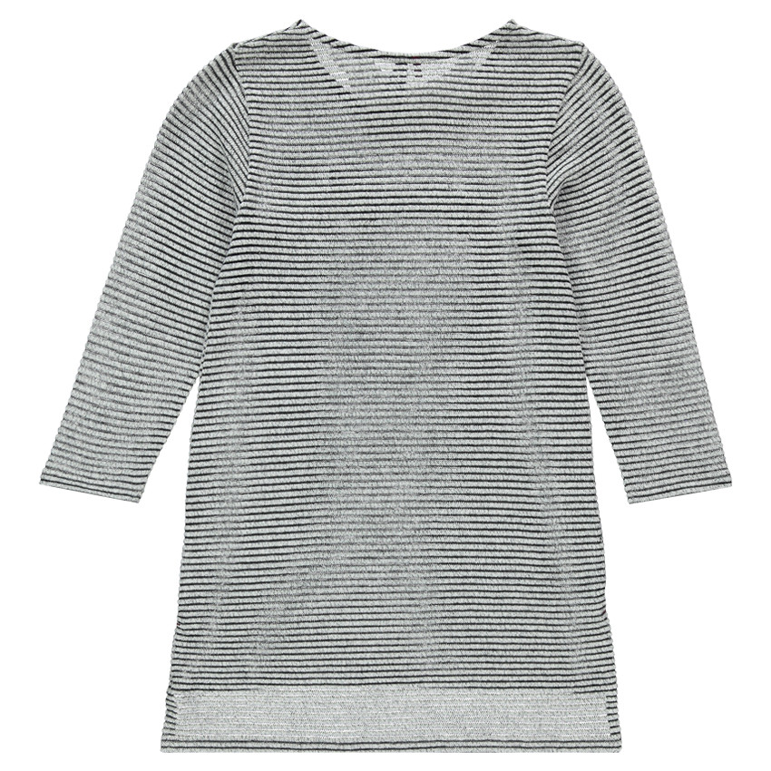 Tuniek met strepen met borduursel 