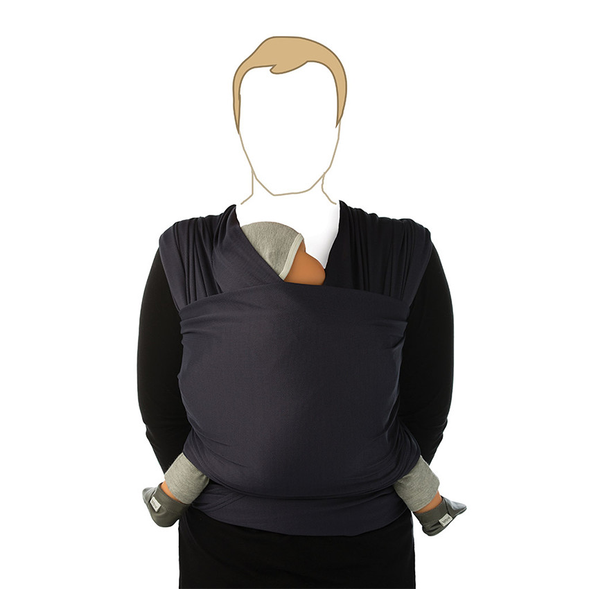 Porte-bébé tricot Slen cool - Navy blue 